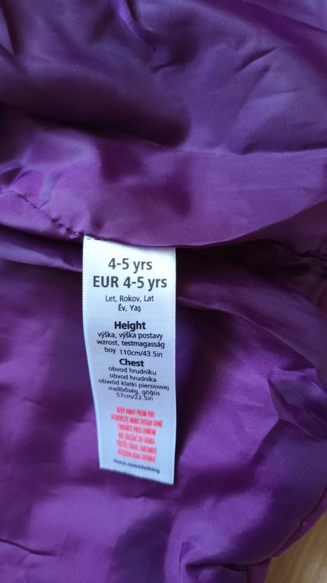 Detská zimná vesta 4 - 5 rokov, f&f,110