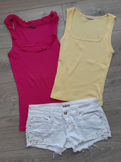 Ruzovy top s volanikom, terranova,s