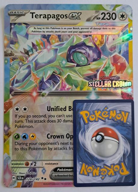 Pokémon jumbo karta terapagos ex, 