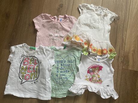 Tričká mayoral, benetton 80-86, mayoral,80