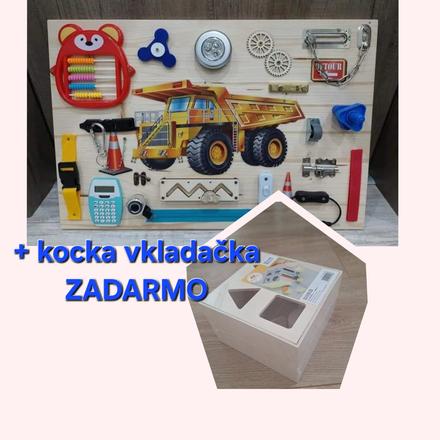Activity board auto+kocka zadarmo, 