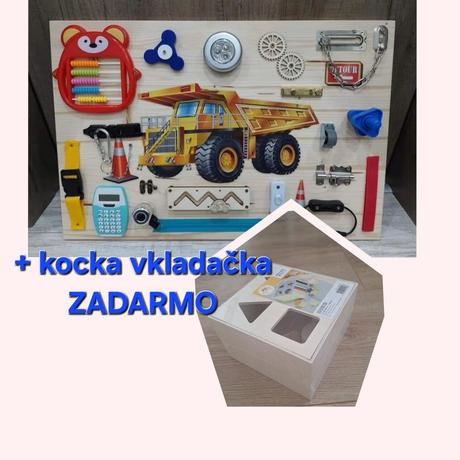 Activity board auto+kocka zadarmo,