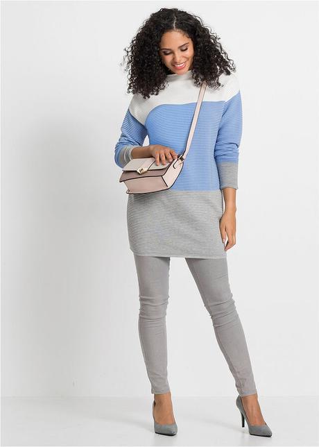 Pásikovaný pulóver, bonprix,m