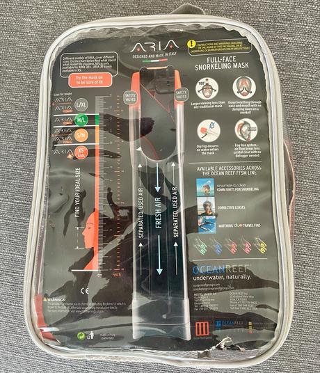 Potápačska maska pre deti aria, 