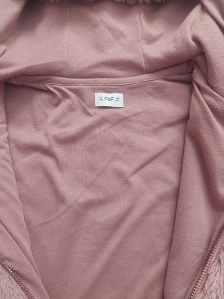 Dievčenský kabát, kožuch, f&f,128