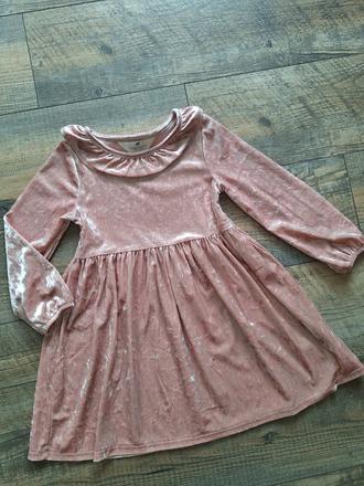 Ruzove saty, h&m,110