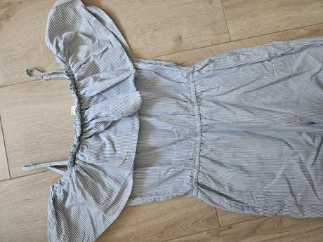 Prúžkovaný overal na ramienka, h&m,xs