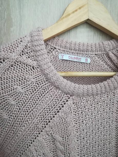 Ružový sveter, pull&bear,s
