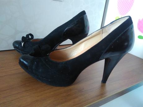 Čierne lodičky s mašličkou, lasocki,37