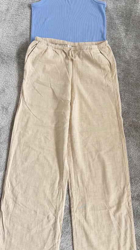 Ľanové nohavice h&m 158, h&m,158