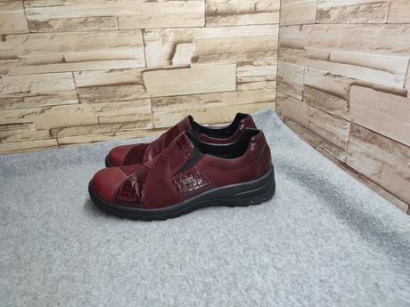 Rieker 39 - dámske kožené bordové našuchovačky, rieker,39