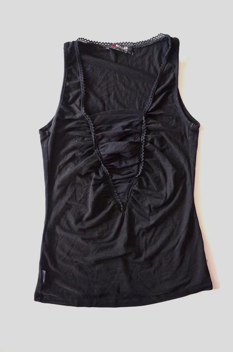 Tielko s priesvitným výstrihom, morgan,s