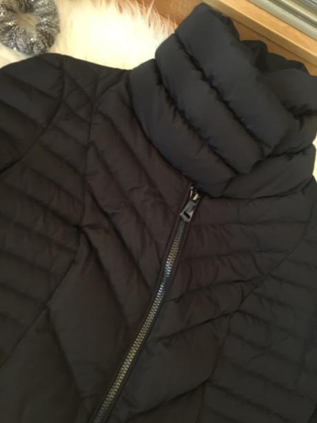 Guess čierna prešívaná dlhšia bunda, guess,xs