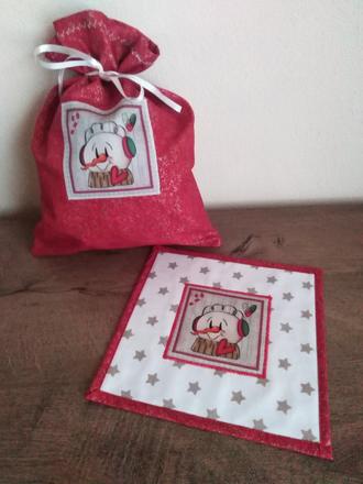 Mikulášske vrecúško + prestieranie i.,