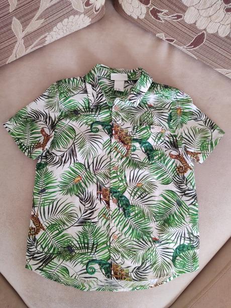 Košeľa, krátky rukáv, veľ. 116, h&m, h&m,116