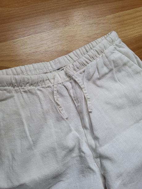 Ľanové nohavice, h&m,146
