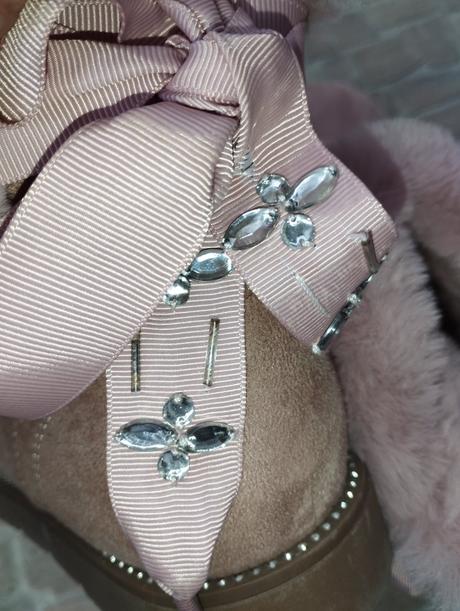 Dvakrát obuté ružové teplé čižmy, 37