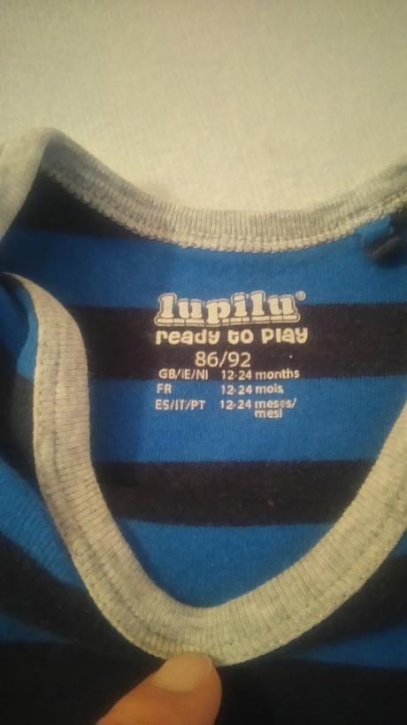 Chlapčenské body s dlhým rukávom lupilu, lupilu,86