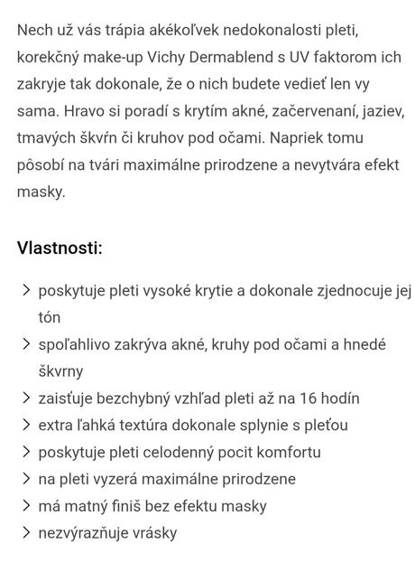 Fluidný makeup vichy dermablend, 