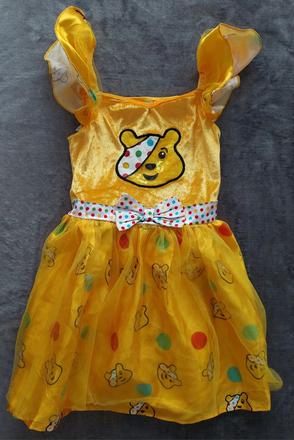 Macko pudsey karnevalové šaty veľ.122-128,