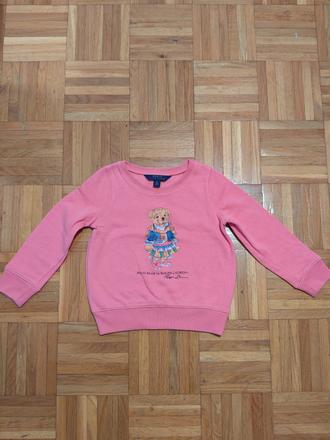Ralph lauren bear dievčenská mikina 5 rokov, ralph lauren,116