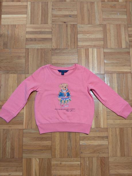 Ralph lauren bear dievčenská mikina 5 rokov, ralph lauren,116