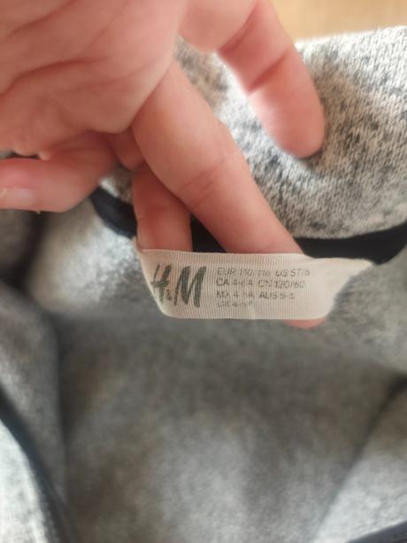 Pletený flís 110/116, h&m,110