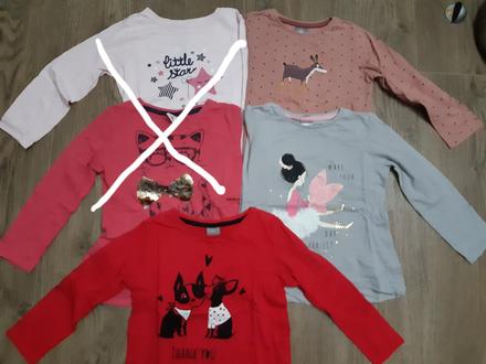 Predám 3ks tričiek, pepco,104