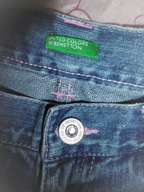 3/4 rifle s výšivkou, benetton,140