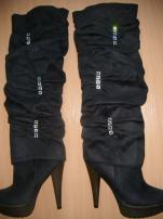 Semišové čižmy č.40, 40