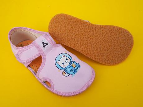 Detské barefoot papučky antal kitty, 26 / 28