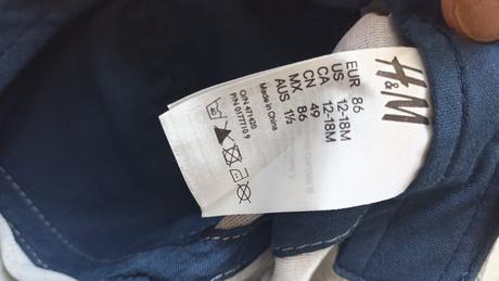 Detská šiltovka, h&m,86