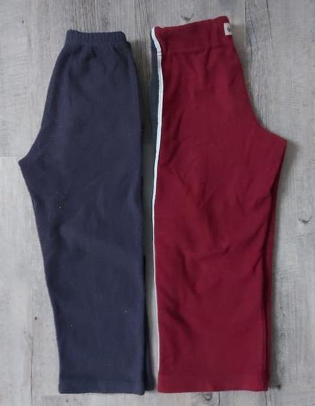 2 x flísové tepláčiky, 116