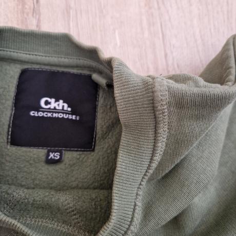 Mikina bavlnená zelená clockhouse, clockhouse,xs