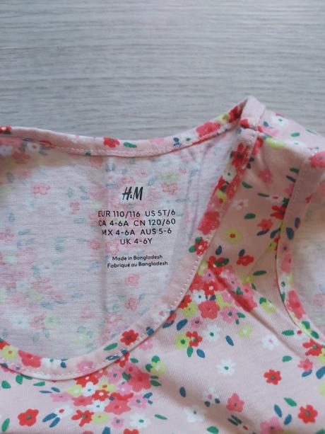 Šaty, h&m,116