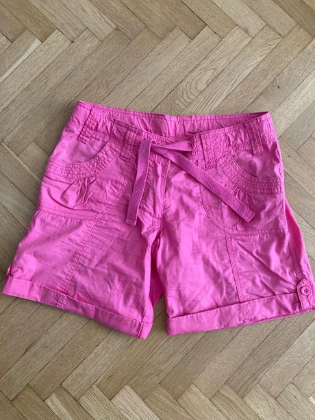 Kraťasy šortky - vysoký pás / dámske, dievčenské, f&f,146