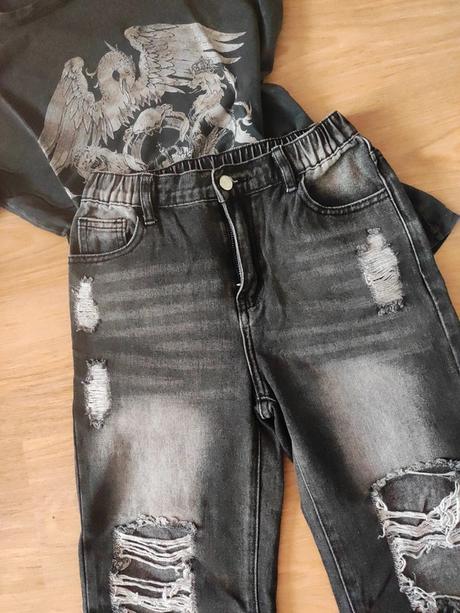 Dievčenské rifle shein veľ 10/11r., 140