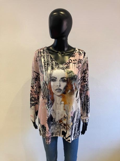 Dámske vzorované tričko (uni), l / m / s / xl