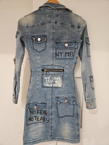 Riflove šaty s ko mexton, s