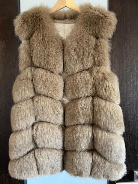 Luxusná vesta z pravej kožušiny, 