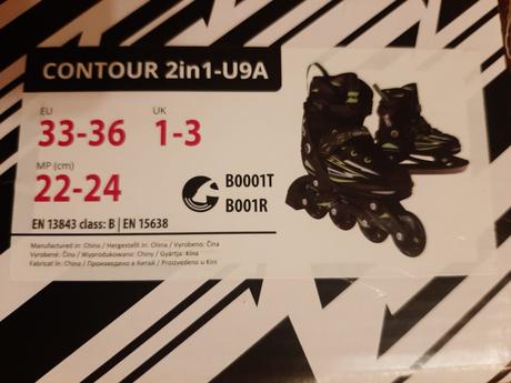 Korčule kolieskové a na ľad 33-36, 33