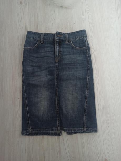 Rifľová sukňa midi, xs