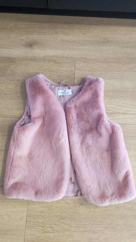 Vesta kozusinka, h&m,134