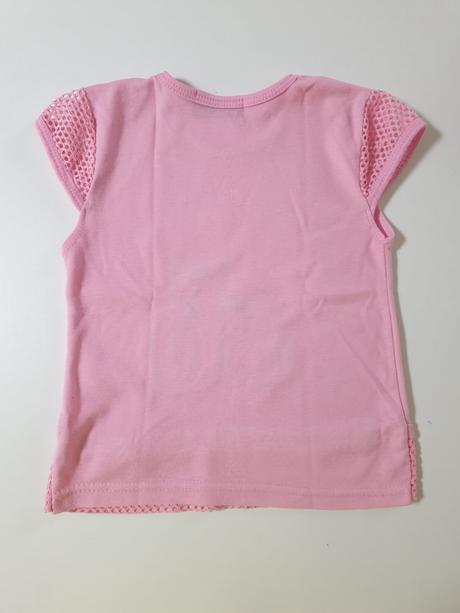 2 ružové tričká na leto v. 128, tesco,128