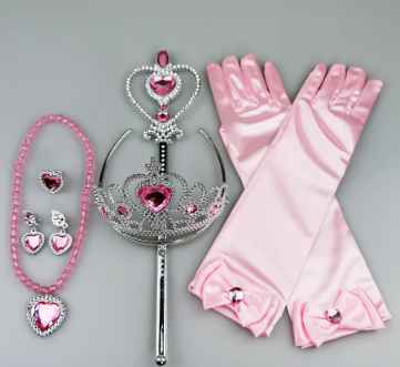 Veľký ružový 6. dielny set pre princezné ... nový,