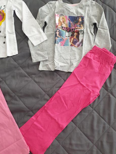 2x barbie pyzamko 104, top stav, disney,104