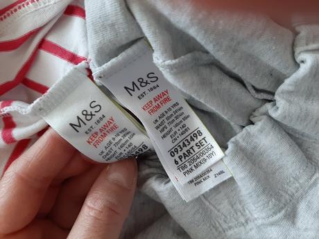 Nádherné kvalitné dievčenské pyžamko m&s na 6-8r., marks & spencer,128