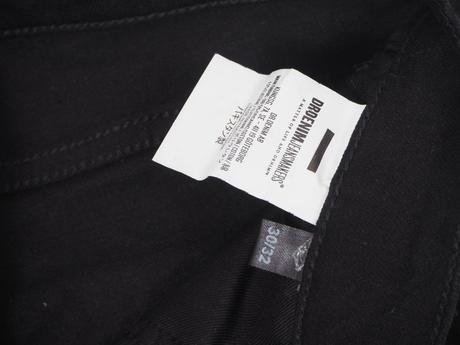 Luxusné čierne rifle dr denim, m