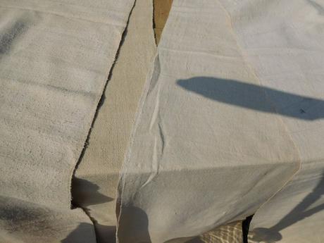 Ľanové plátno sklenená fľaša, 