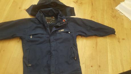 Modrá prechodná bunda na 5-6 rokov, 116